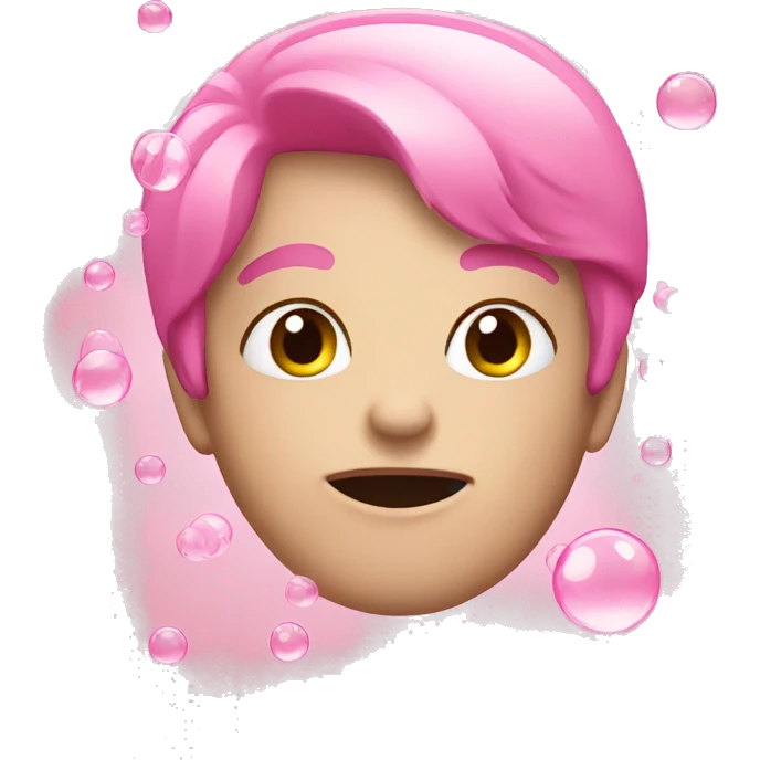 pink bubbles emoji