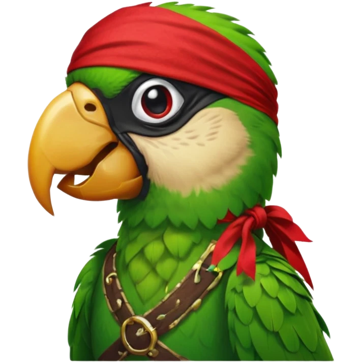 pirate and parrot emoji
