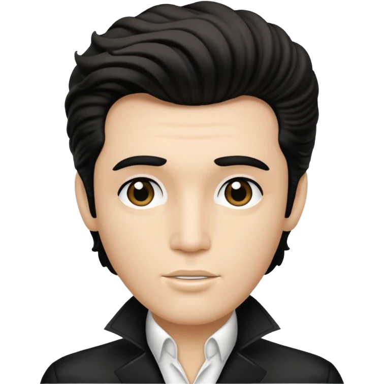 A Stickman with hair like Elvis presley emoji