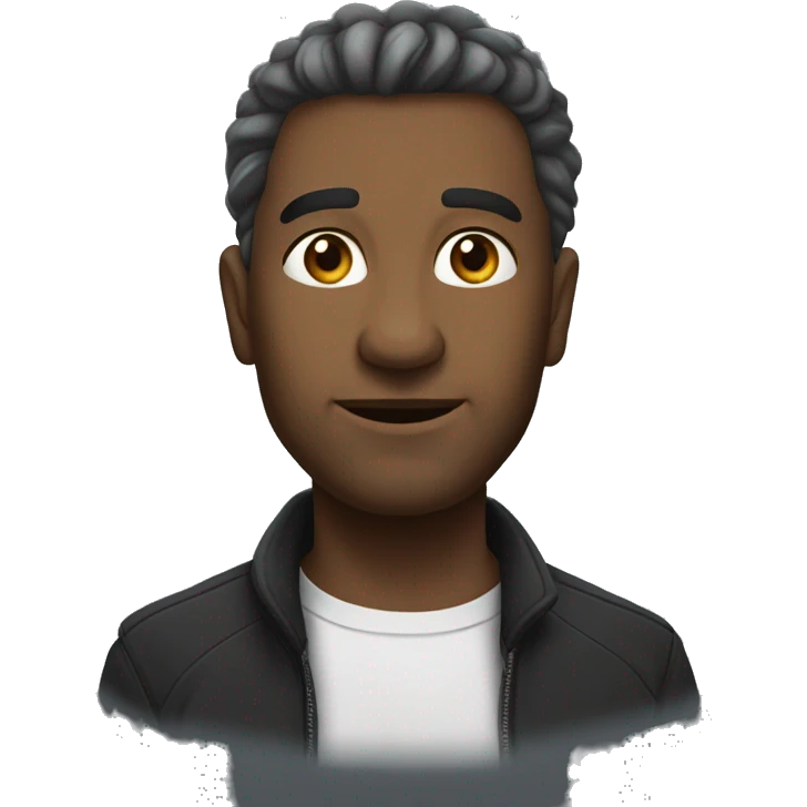 Черный человек с густой бородой emoji