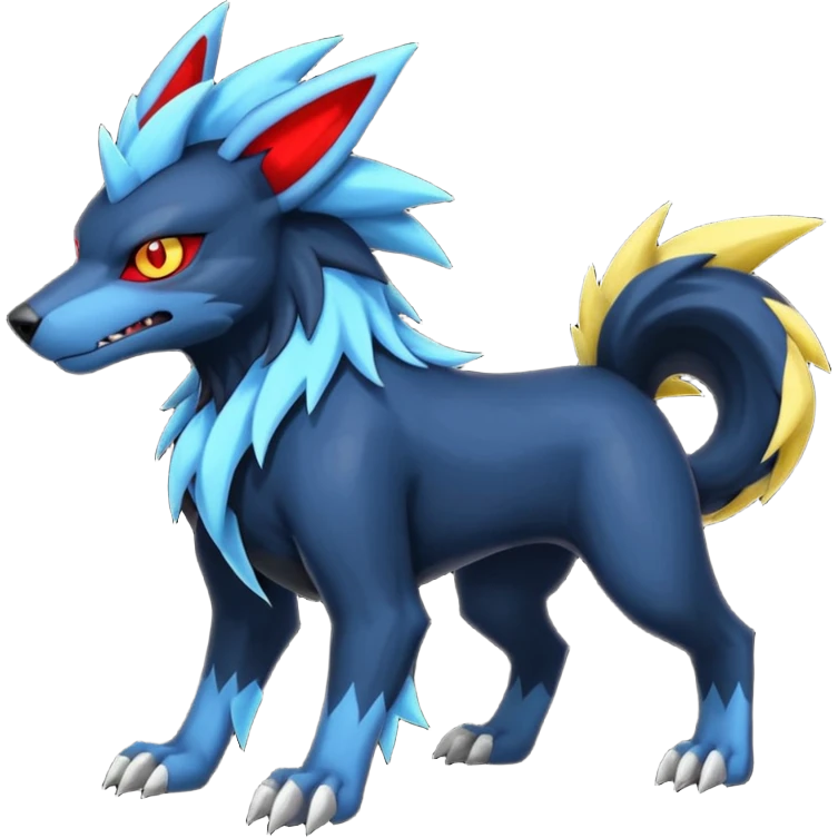 Luxray-Manectric-Zoroark-Houndoom-Pokémon-Fakémon-hybrid-creature emoji