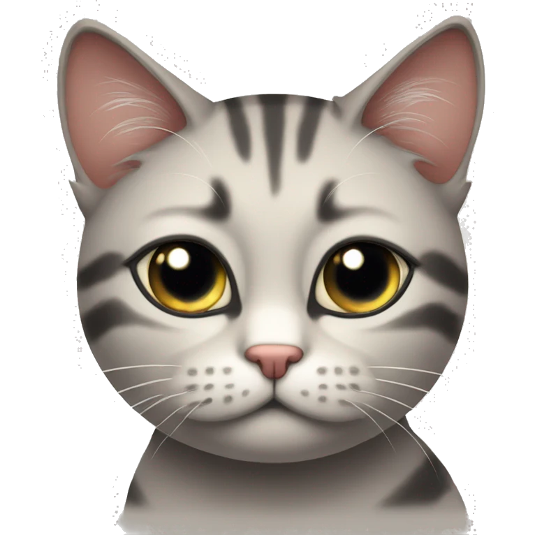 gato con los ojos cerrados llorando emoji