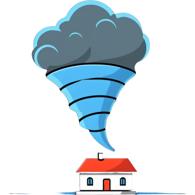 tornado swirling wind funnel emoji