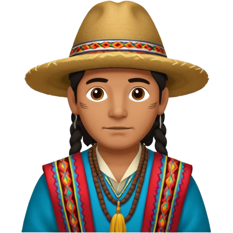 andean man with andean details emoji