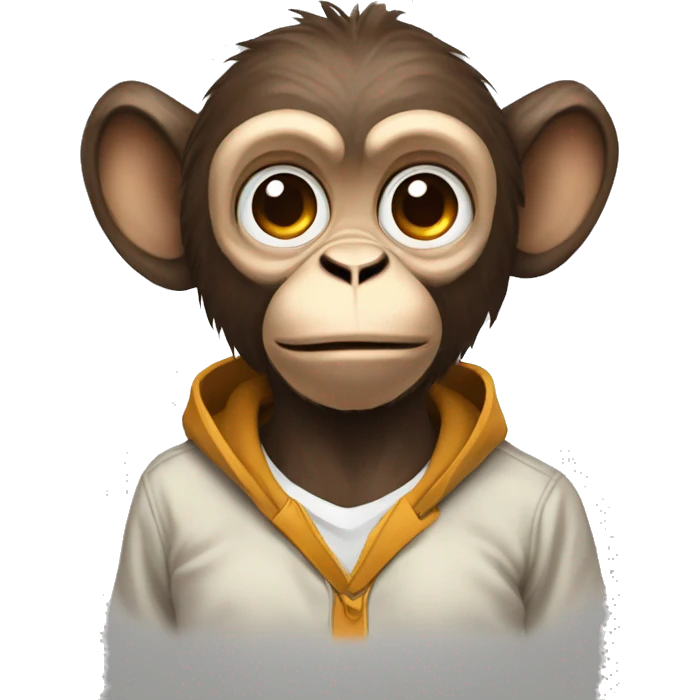 monkey crypto investor with big ears emoji