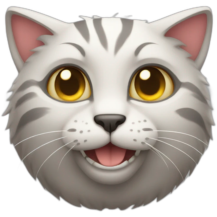 Nasty cat emoji