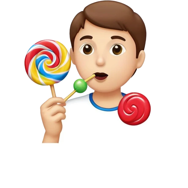 sucking a sucker emoji