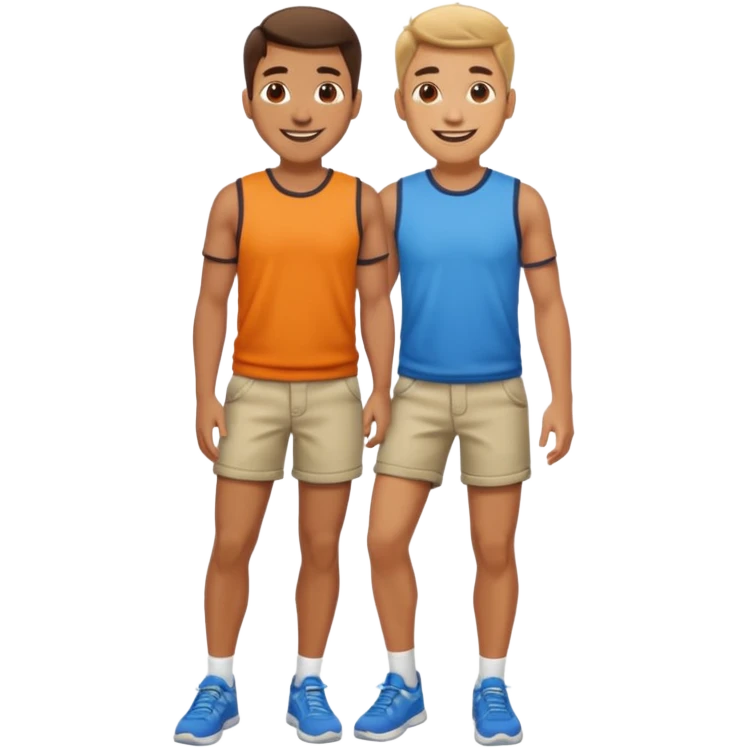 A close up between a mans legs emoji