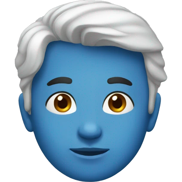 Blue emoji