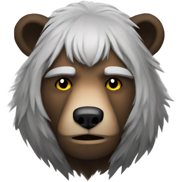 A bear as a Witcher emoji