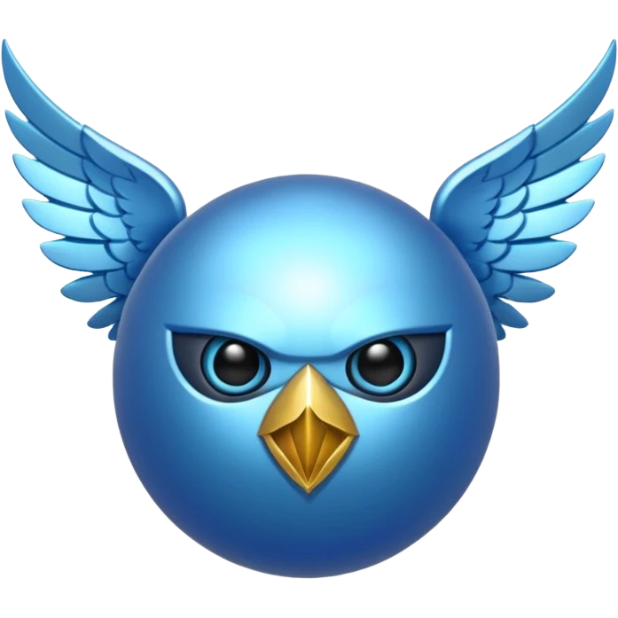 Blue snitch emoji