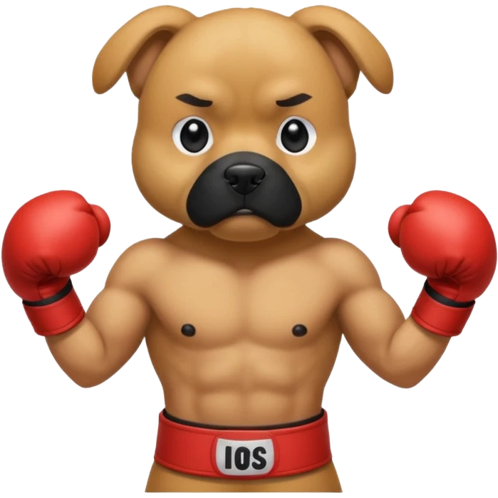 Dog in boxing stance







 emoji