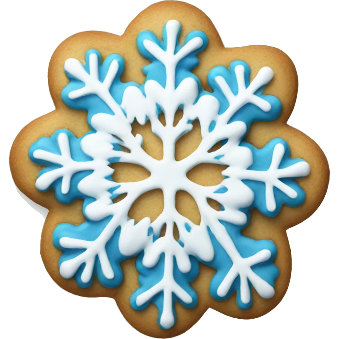 Cookie snowflake emoji