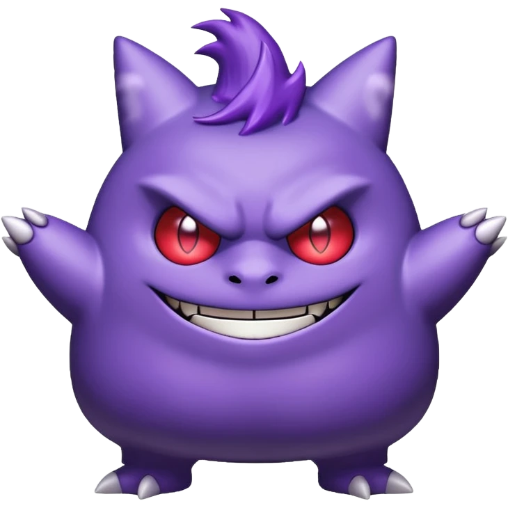 Gengar the Pokémon, full body emoji