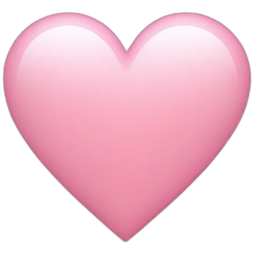 Light pink heart  emoji
