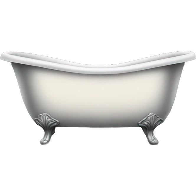 Victorian black bathtub emoji