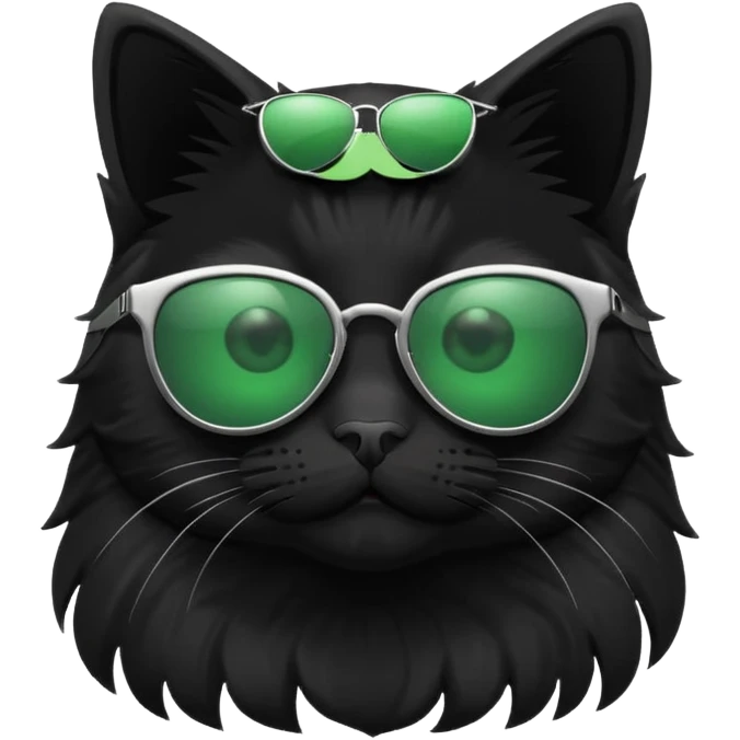 cute cat wearing sunglasses emoji