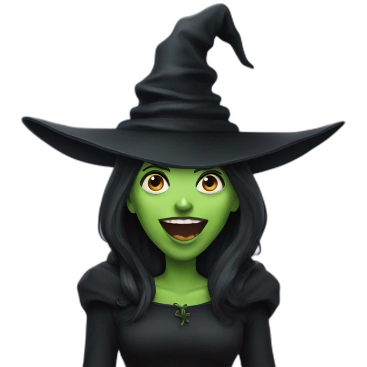 Wicked Witch gossiping emoji