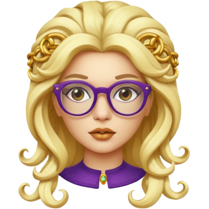 blondie Medusa Versace with glasses  emoji