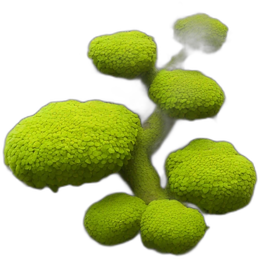 Lichen over tree emoji