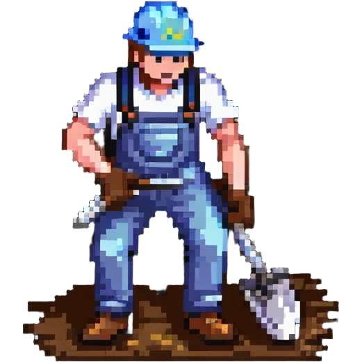 labour worker digging emoji