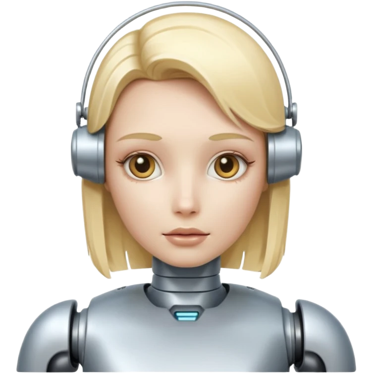 blonde robot emoji