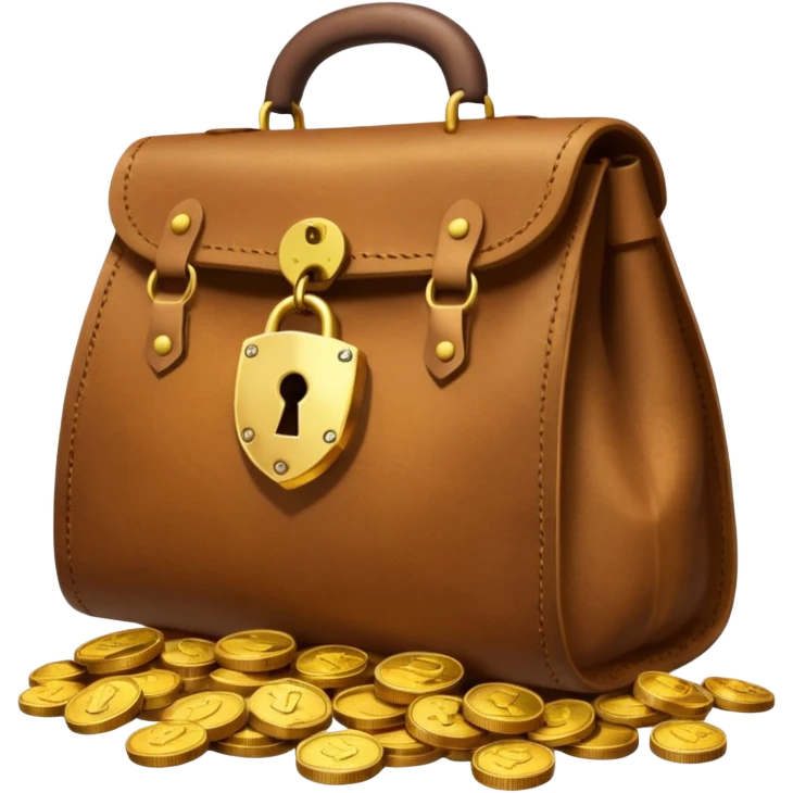 Rupee bag with a broken lock — Symbolizing Scams (Ponzi schemes) emoji