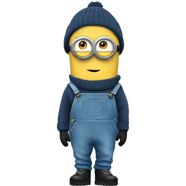 Kevin Minion Blue overall and black shoes emoji