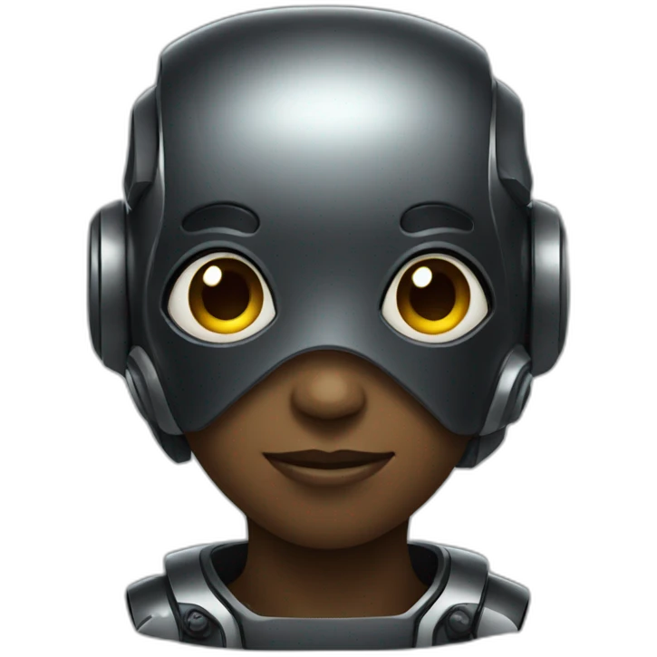 cute black robot emoji
