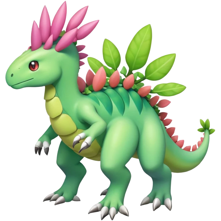 Meganium-Aurorus-fakemon (full body) emoji