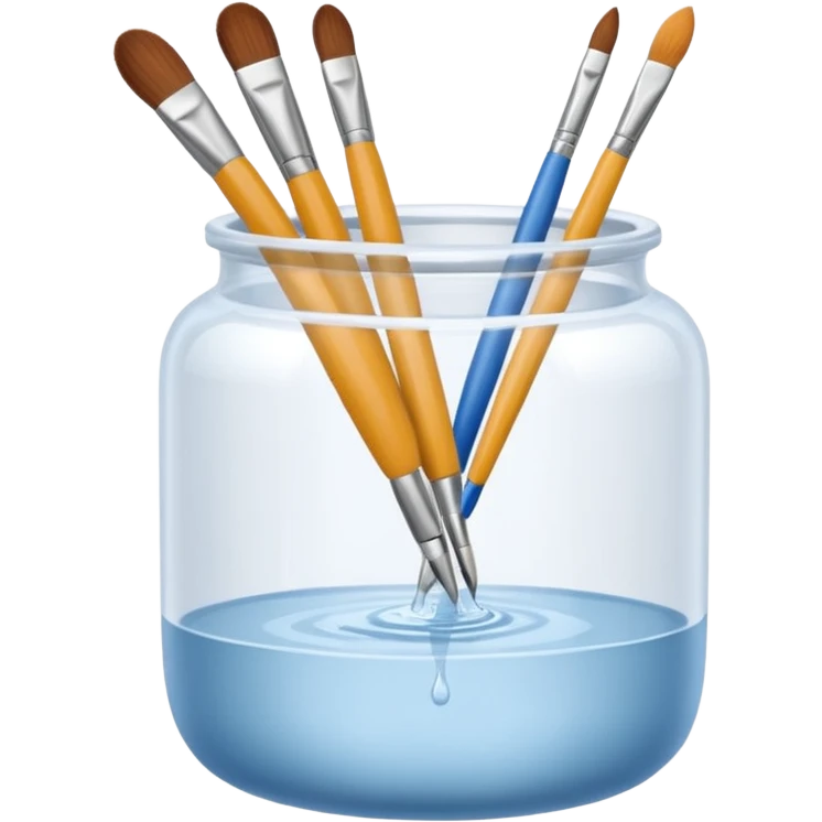Water jar for brushes emoji