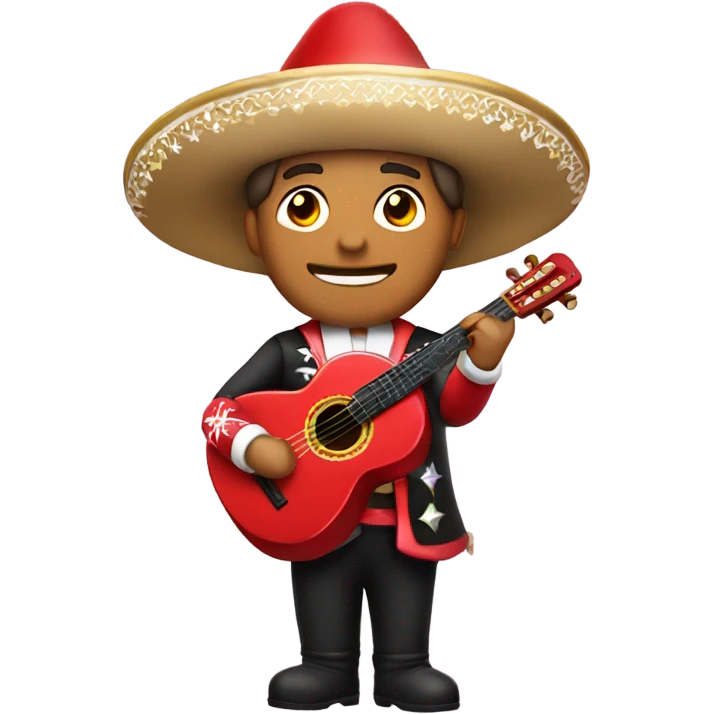 Mariachi in a santa suit emoji