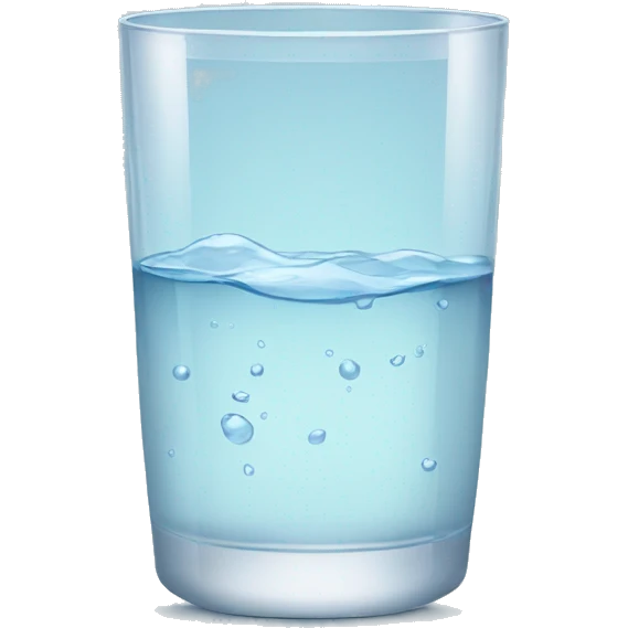 glass of water  emoji
