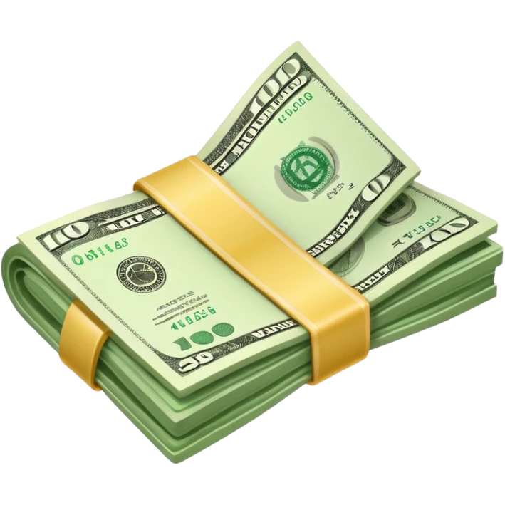 A bill of money emoji