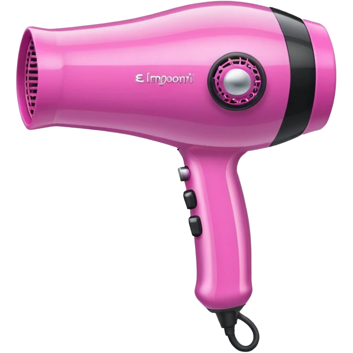 hair dryer with sparkles, emoji style emoji
