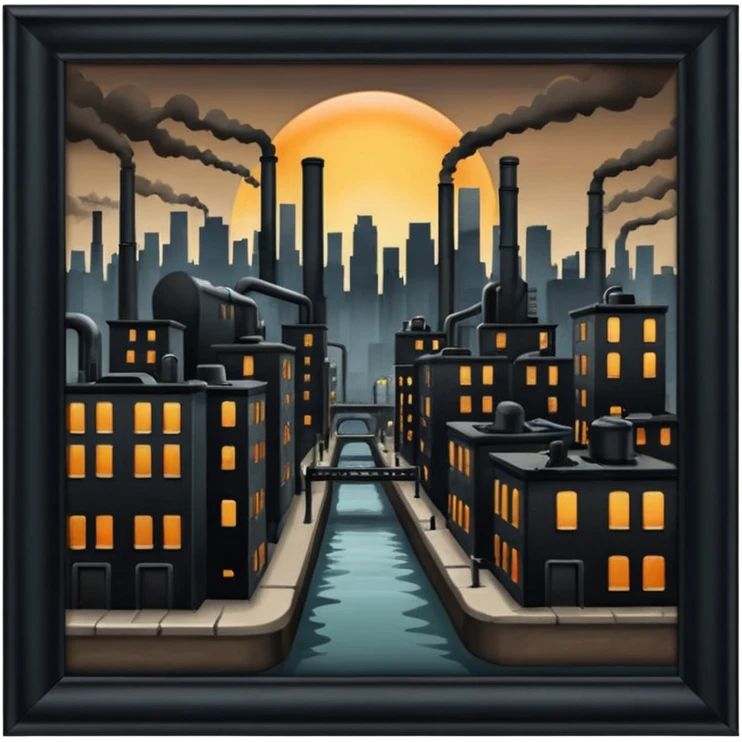 Vilains city very dark  emoji