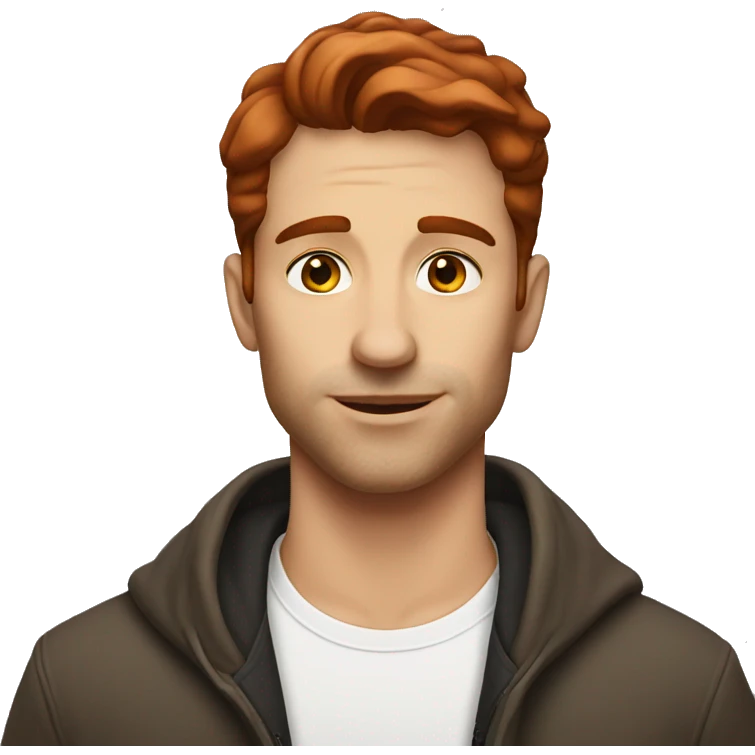 Brunette man Kissing Redhead  emoji
