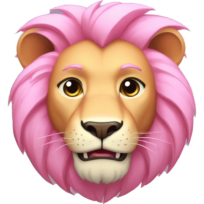 Pink Cartoon Lion from Steven Universe emoji