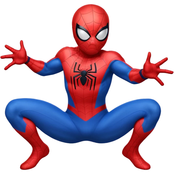Please create spider man face with body emojis emoji