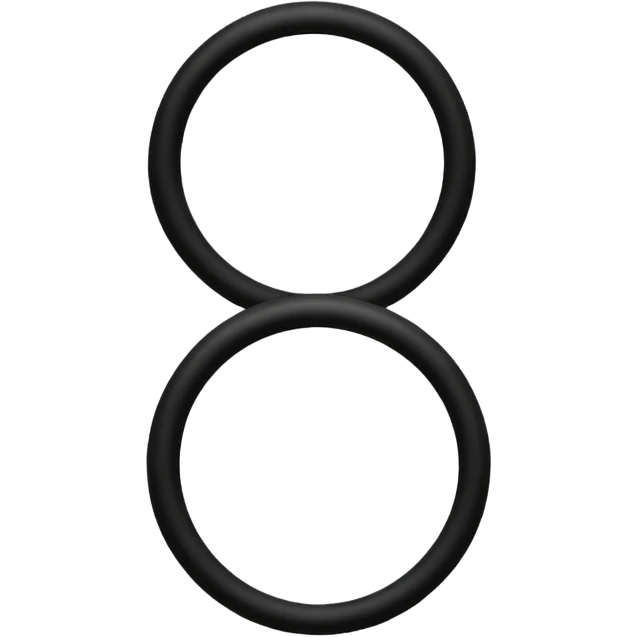 Make to round circles and one long line emoji