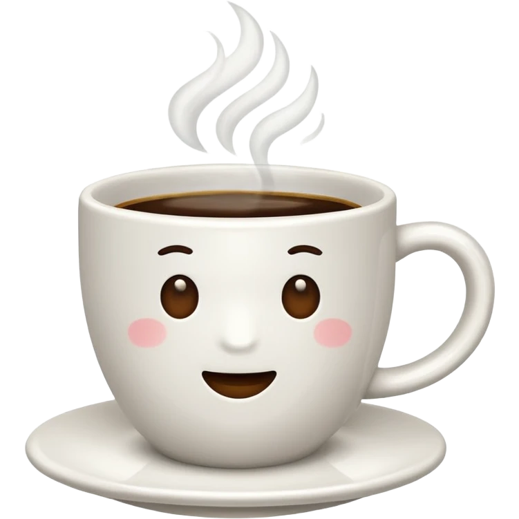 Cup of coffee white emoji