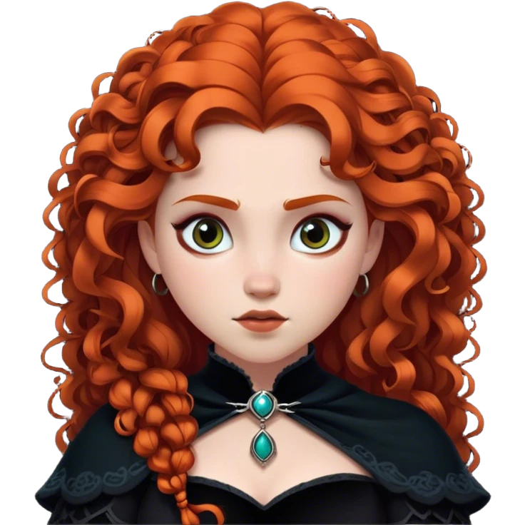 Merida Disney gothic  emoji