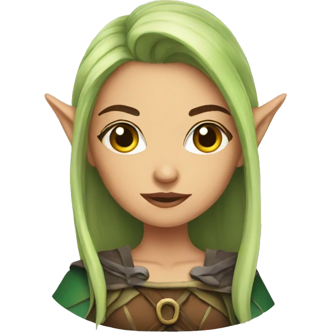 half elf woman  emoji