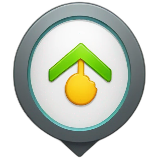 badge with up arrow emoji