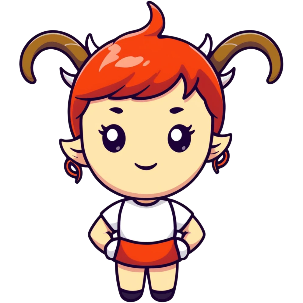 girl with small horns emoji