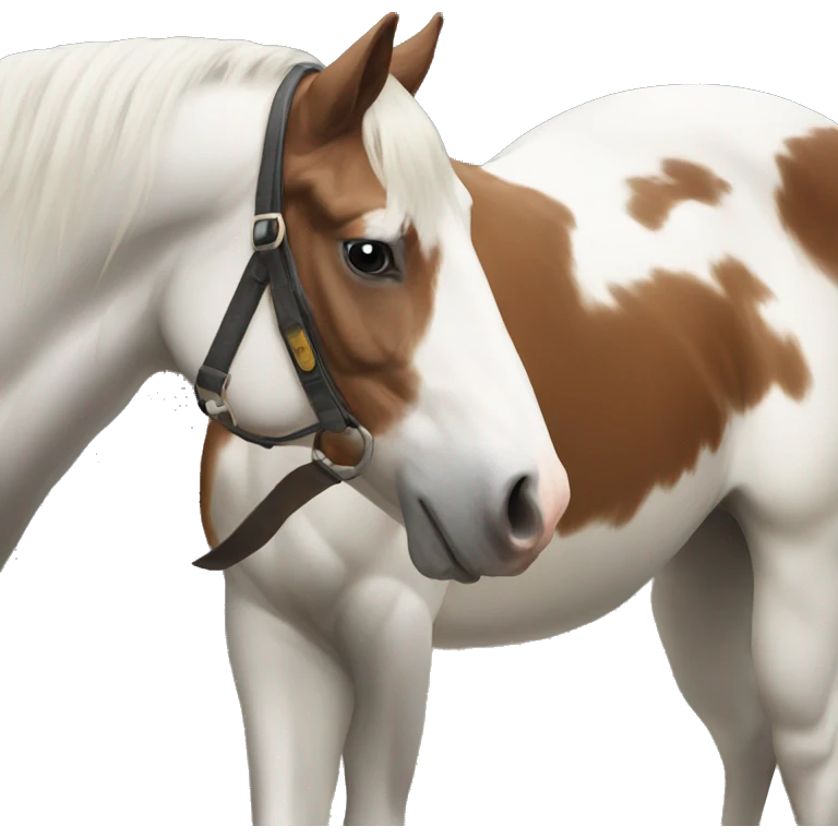 Pinto horse emoji
