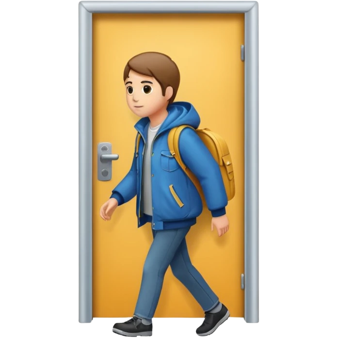 Walking out the door  emoji