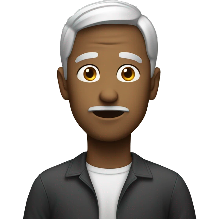 Someone standing still ackwardly emoji