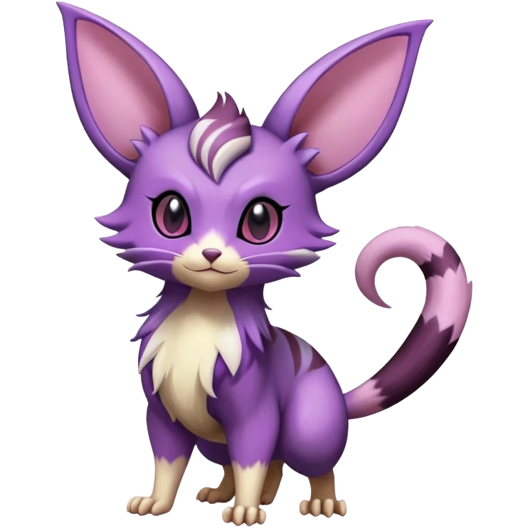 Shiny Furret-Espeon-Furret-Noibat-Noivern-Hybrid (Full body) emoji