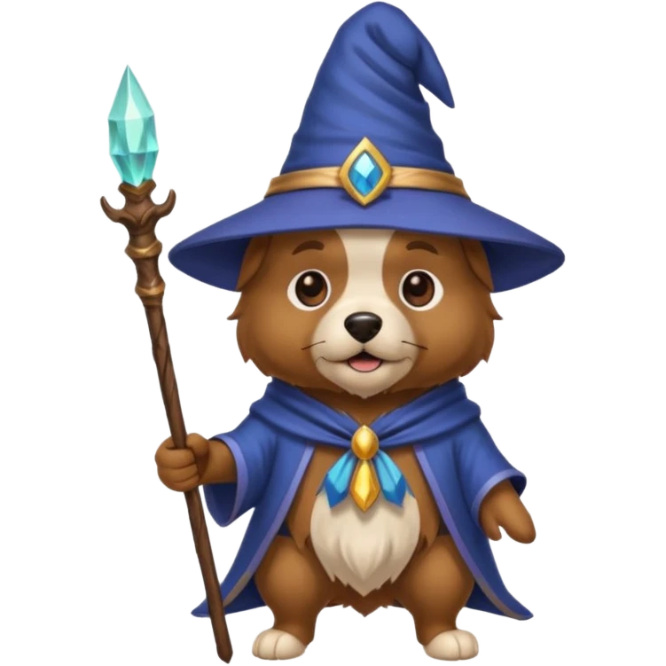Dog wizard emoji